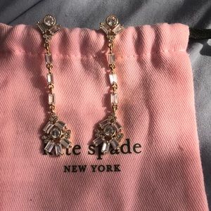 Anthropologie drop diamond earring